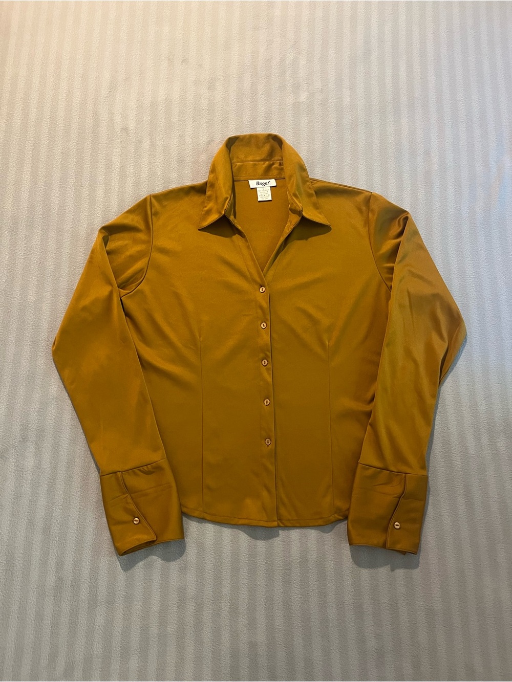 EGO Mustard Button-Down Long Sleeve Shirt